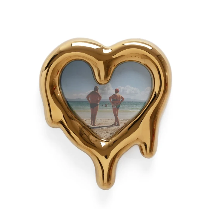 Рамка для фотографий Seletti Melted Heart Gold 10059