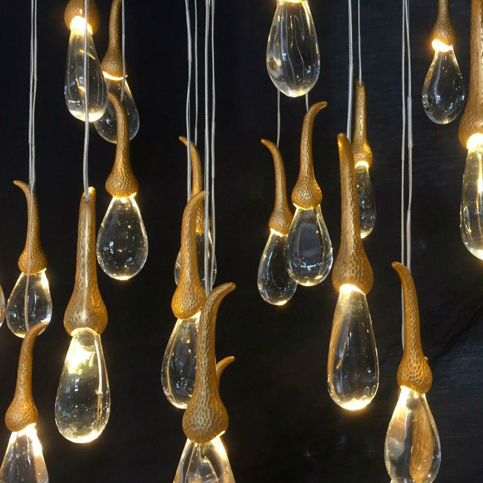 Подвесной светильник Delight Collection Seed OMG07287-1 C2 gold