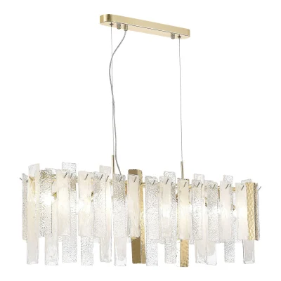 Люстра подвесная ST-Luce Золотистый/Белый, Золотистый E14 8*40W SL1636.203.08