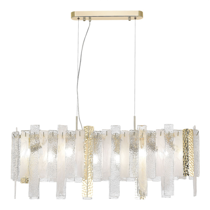 Люстра подвесная ST-Luce Золотистый/Белый, Золотистый E14 8*40W SL1636.203.08