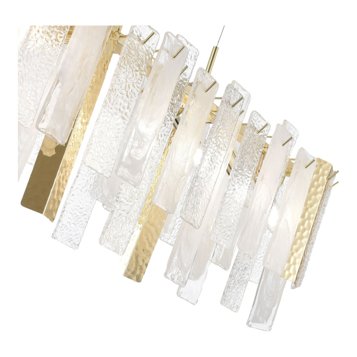 Люстра подвесная ST-Luce Золотистый/Белый, Золотистый E14 8*40W SL1636.203.08