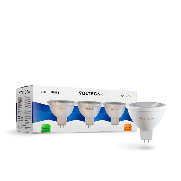 Светодиодная лампа Voltega Sofit GU5.3 Lens 7178