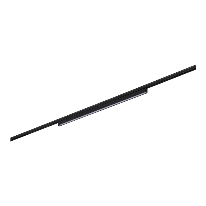 Магнитный трековый светильник Черный LED 1*12W 3000K 320Lm Ra>80 100° IP20 L450xW10xH18 ST665.436.12