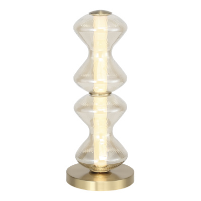 Прикроватная лампа ST-Luce золото/коньячный LED 1*12W 3000K SL6136.214.01