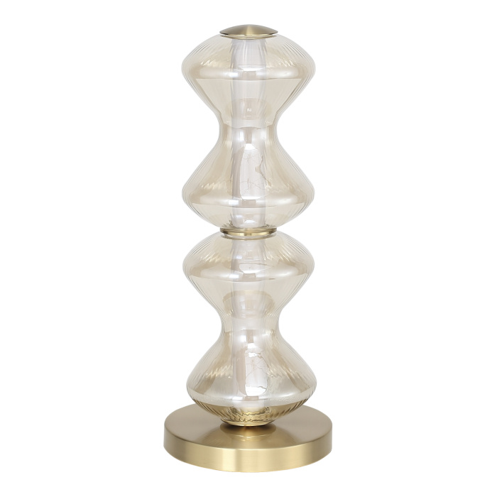 Прикроватная лампа ST-Luce золото/коньячный LED 1*12W 3000K SL6136.214.01