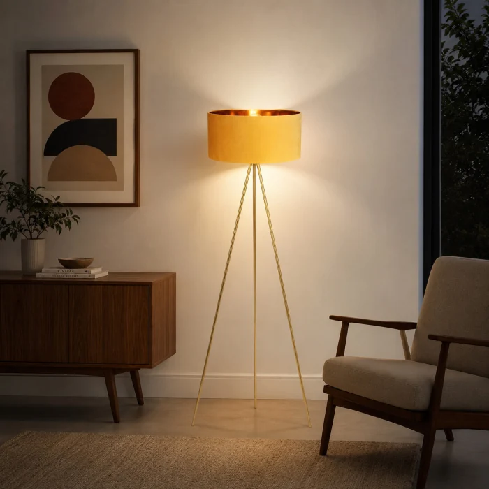 Светильник напольный ST-Luce Золотистый/Желтый E27 1*40W SL6242.205.01