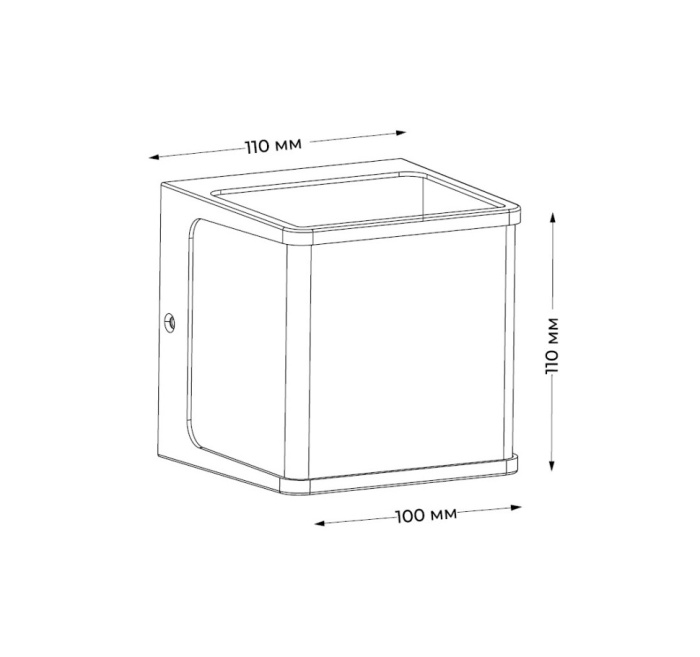 Уличный настенный светильник Italline IT3007B