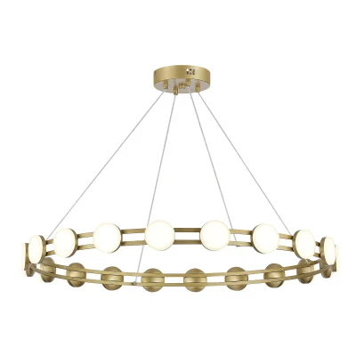 Светильник подвесной ST-Luce золотистый/белый LED 1*40W 4000K SL6610.203.20