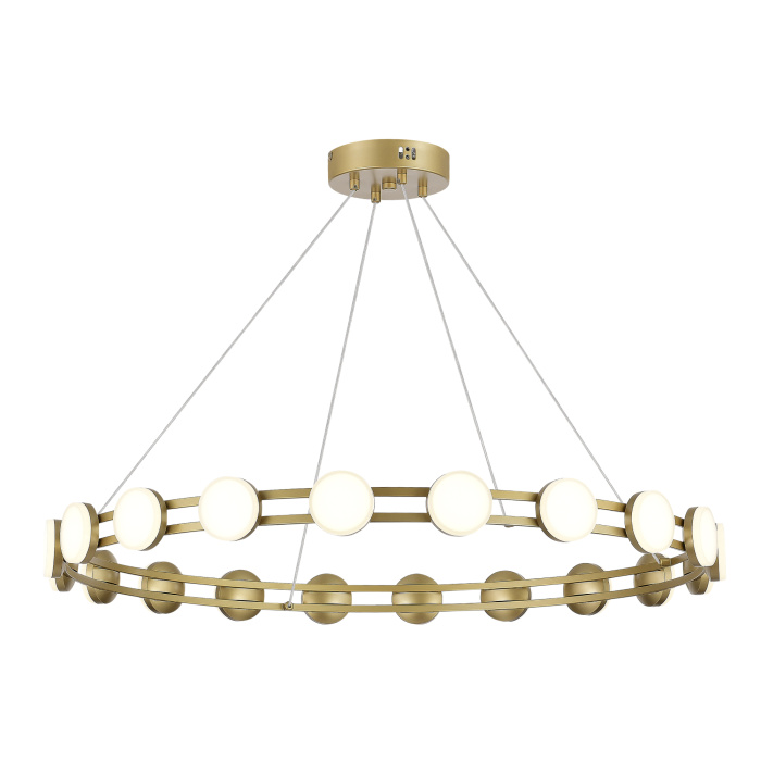 Светильник подвесной ST-Luce золотистый/белый LED 1*40W 4000K SL6610.203.20