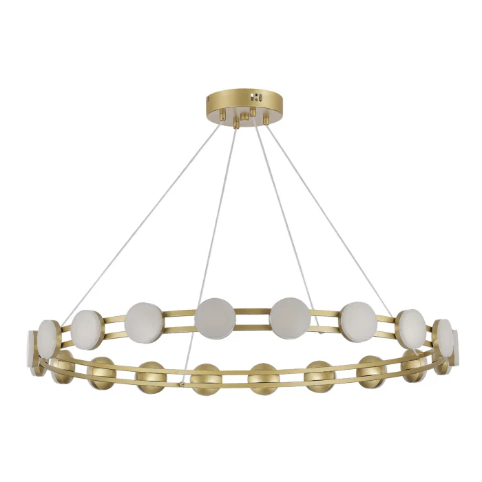 Светильник подвесной ST-Luce золотистый/белый LED 1*40W 4000K SL6610.203.20