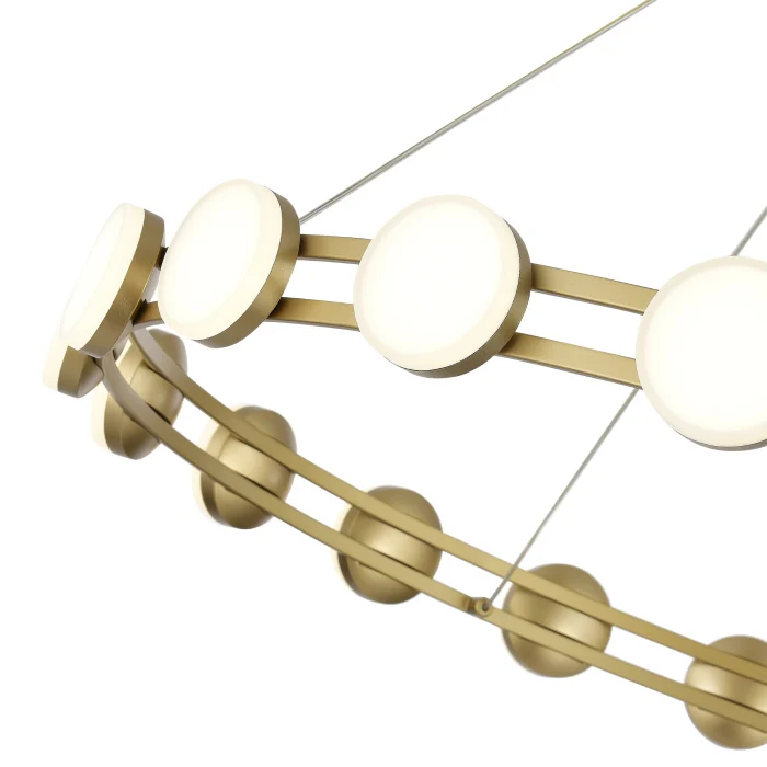 Светильник подвесной ST-Luce золотистый/белый LED 1*40W 4000K SL6610.203.20