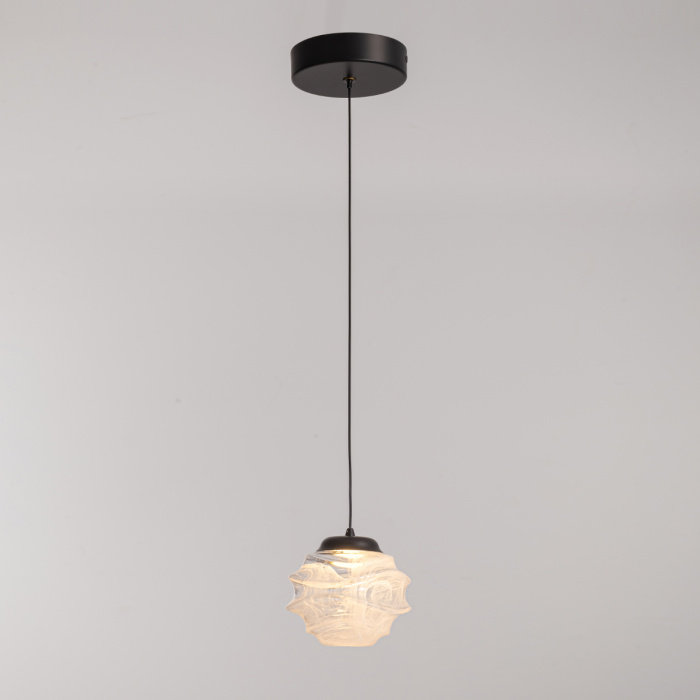 Подвесной светильник Delight Collection MD25030003 MD25030003-1A matt black/clear