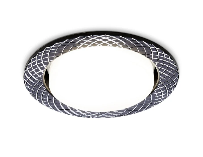 Встраиваемый точечный светильник GX53 Ambrella light G818 BK