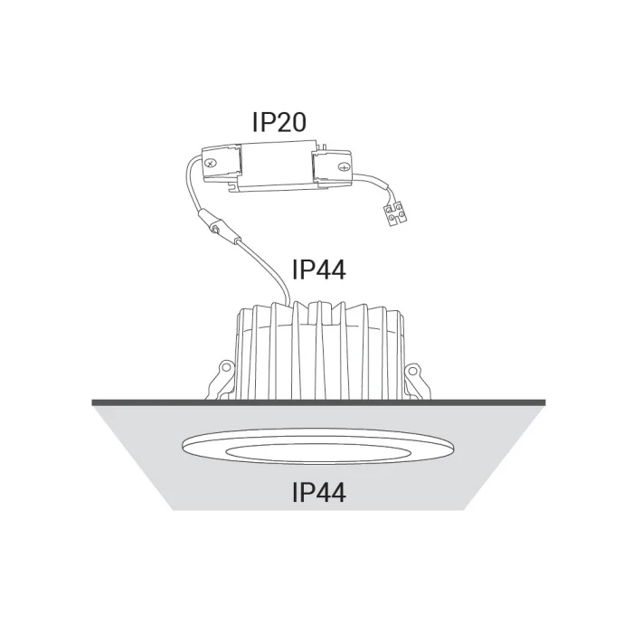 Встраиваемый светильник Nowodvorski Kea Led White/Chrome 8771