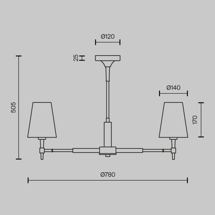 Люстра Maytoni Zaragoza H001CL-05BS