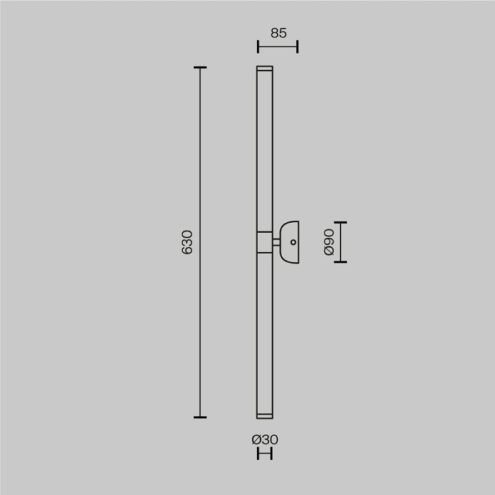 Бра Maytoni Axis MOD106WL-L16B3K