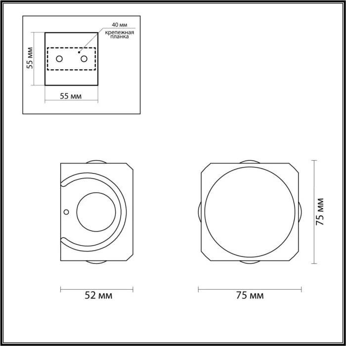 Настенный светильник Odeon Light Miko 4222/8WL