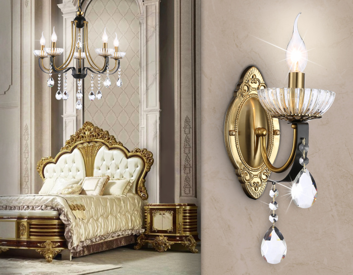 Настенный светильник с хрусталем Ambrella light TR4954