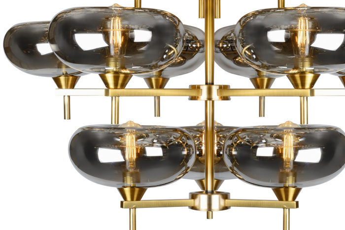 Подвесная люстра iLamp Rivoli 6607/12 Золотая