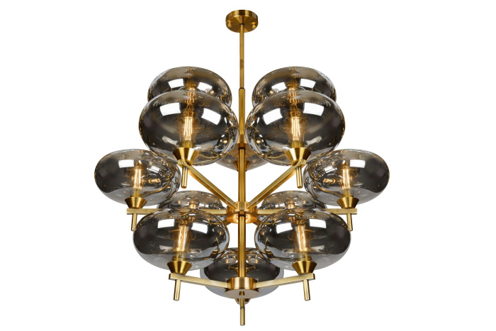 Подвесная люстра iLamp Rivoli 6607/12 Золотая