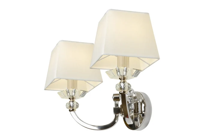 Настенный светильник iLamp Blues W9404-2 Никель+белый