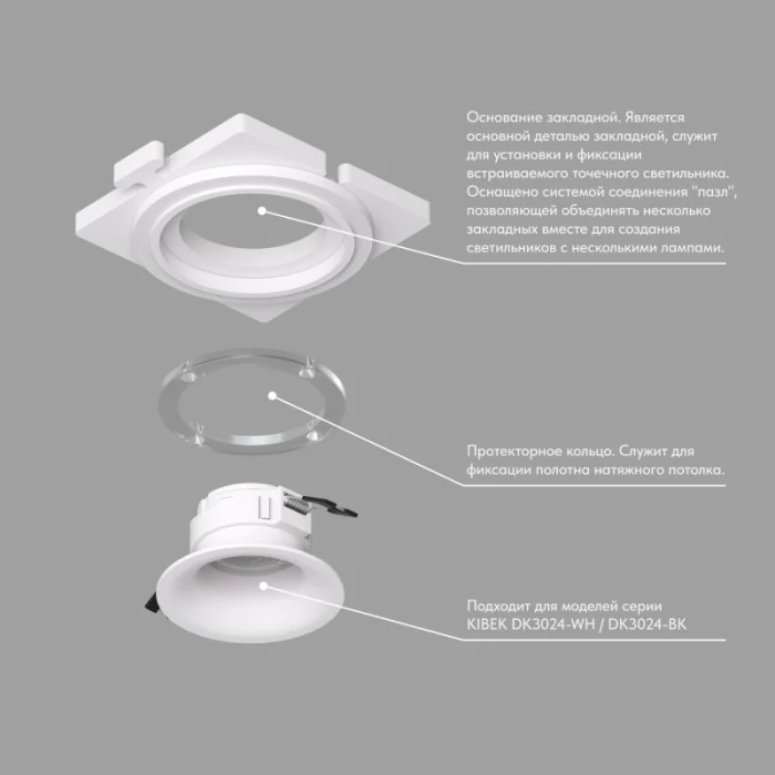 База встраиваемая Denkirs SCB DK3024-SCB