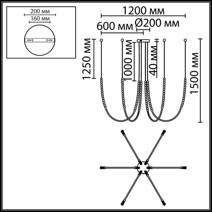 Люстра подвесная Odeon Light Monella 7149/70L