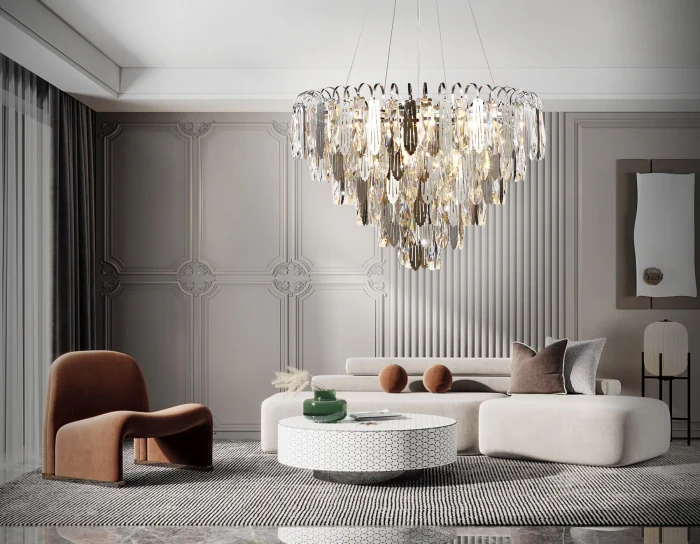 Подвесная люстра с хрусталем Ambrella light TR5257