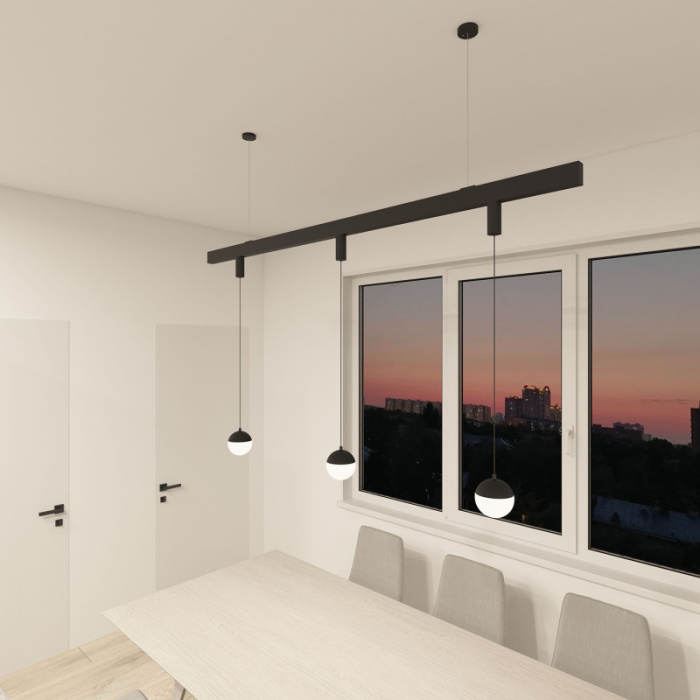 Светильник на шине Denkirs SMART MOON DK8056-BK