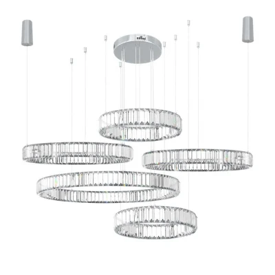 Подвесной светильник Loft it Crystal ring 10135/5 Chrome