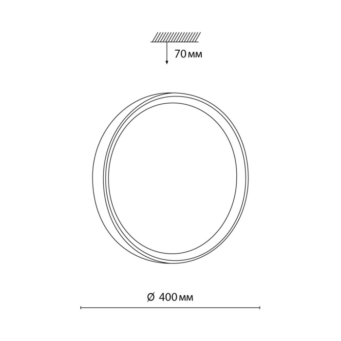 Настенно-потолочный светильник SONEX WOODI 7603/DL