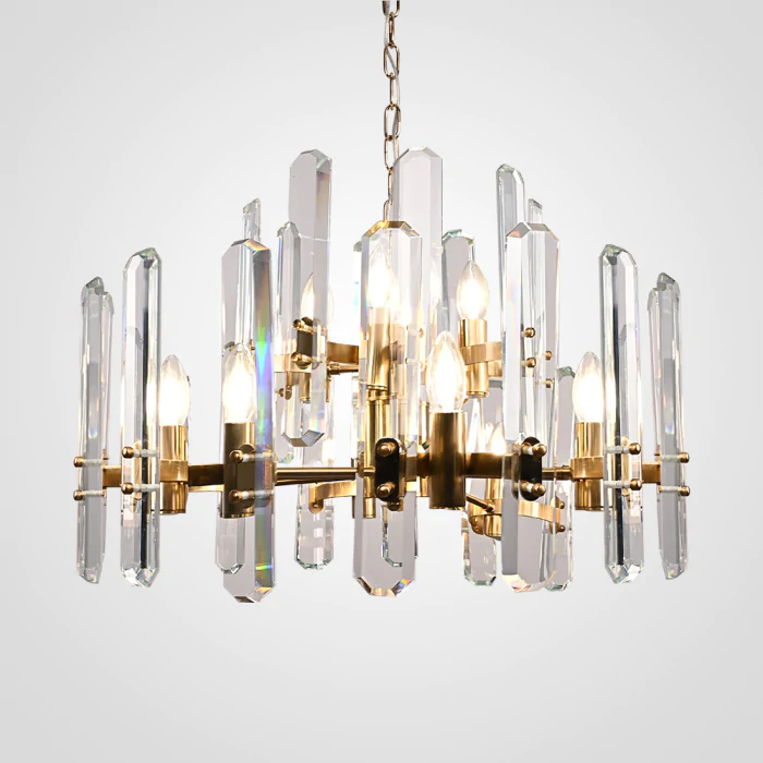 Люстра RH BONNINGTON Chandelier natural brass D660 ImperiumLoft