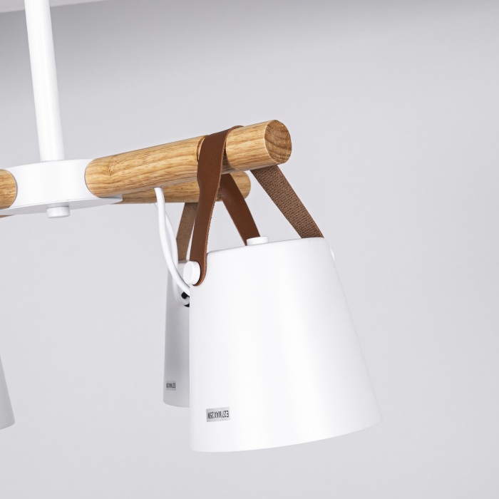 Люстра потолочная на штанге NATURA C4 white ImperiumLoft