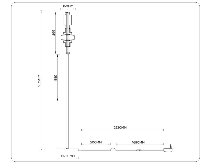 Торшер Ambrella Light High Light LH53132