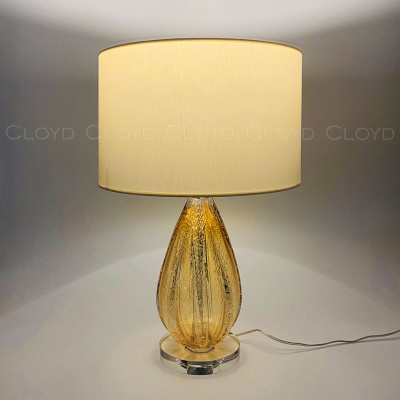 Настольная лампа Cloyd CEREUS-A T1 / бел. - выс. 64 см - янтарн. стекло (арт.30041)