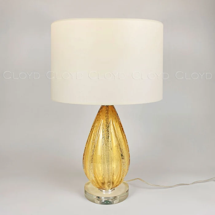 Настольная лампа Cloyd CEREUS-A T1 / бел. - выс. 64 см - янтарн. стекло (арт.30041)