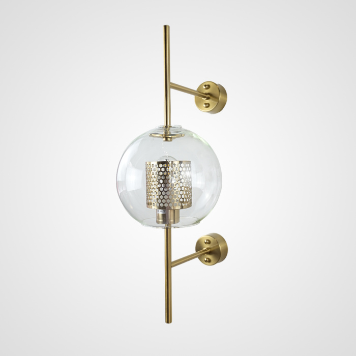 Настенный светильник CATCH WALL ball L55 brass ImperiumLoft