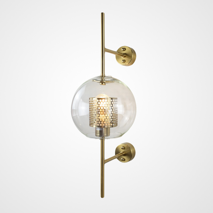 Настенный светильник CATCH WALL ball L55 brass ImperiumLoft