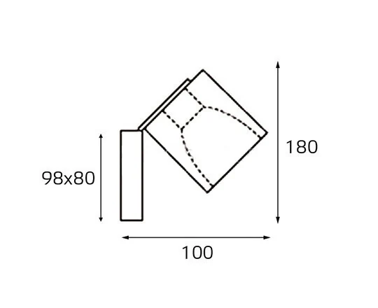 Светильник настенный ITALLINE MRC0821W-1 black