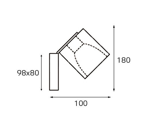Светильник настенный Italline MRC0821W-1 black
