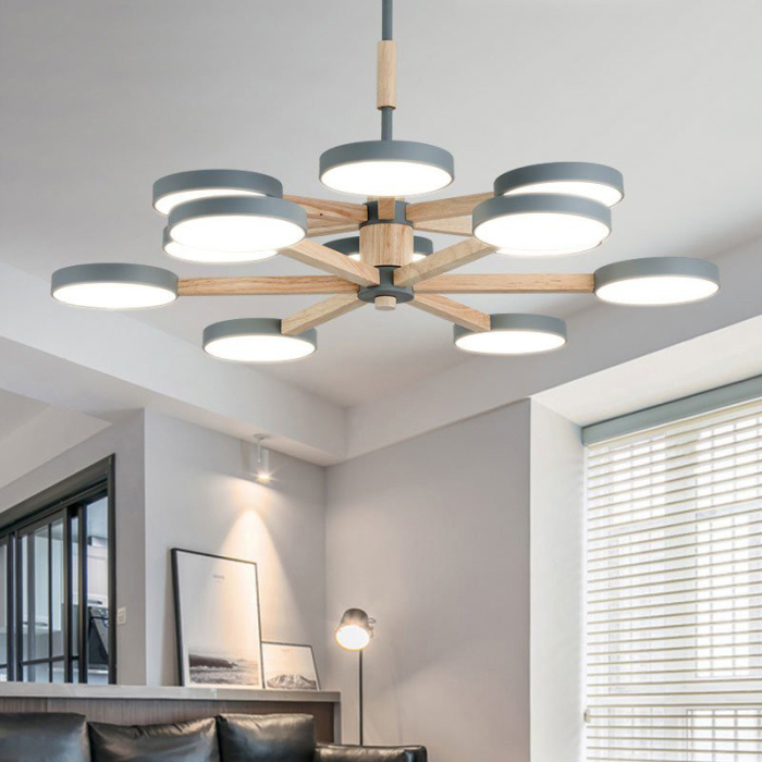 Подвесная люстра TURNA DBL L12 White ImperiumLoft