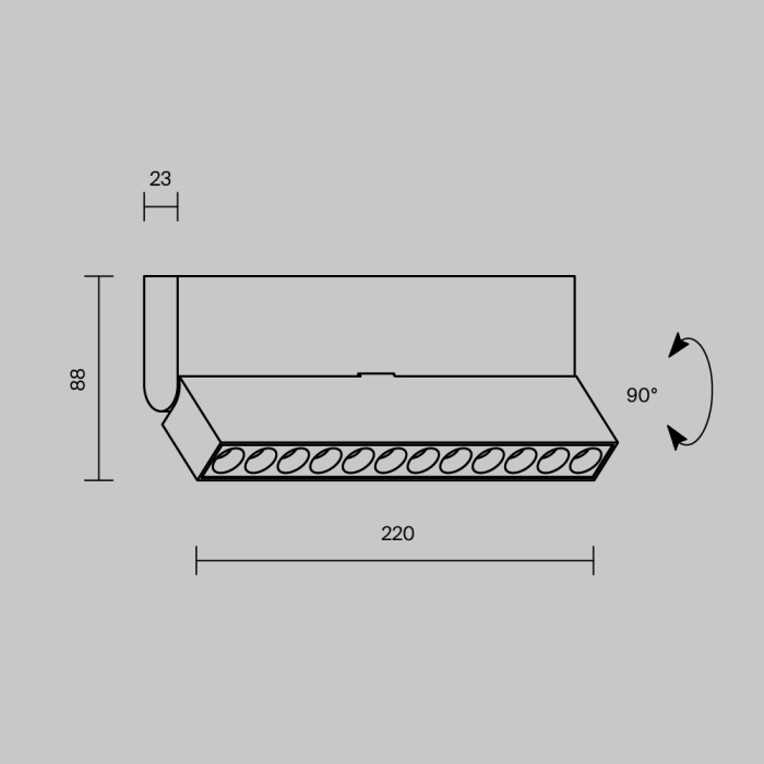 Потолочный светильник Maytoni Points Rot C136CL-12W3K-W