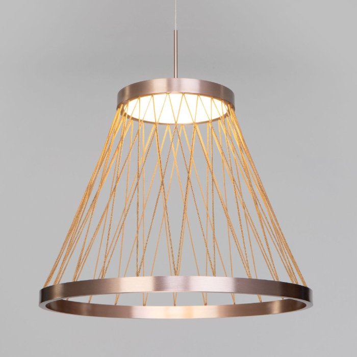 Подвесной светильник Eurosvet Cesta 40016/1 LED коричневый