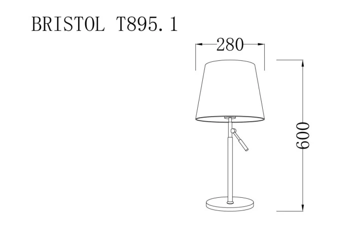 Настольная лампа Lucia Tucci BRISTOL T895.1