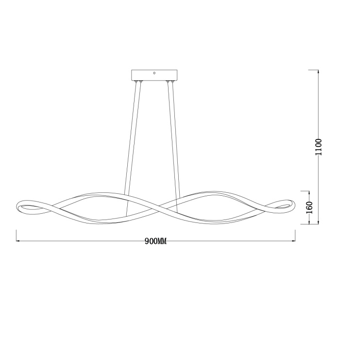 Подвесной светильник KNOT ESCADA 10236/1LED Gold