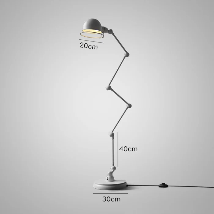 Торшер VIKNING белый ImperiumLoft