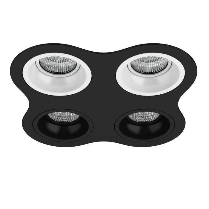 Комплект из светильников и рамки DOMINO Domino Lightstar D64706060707