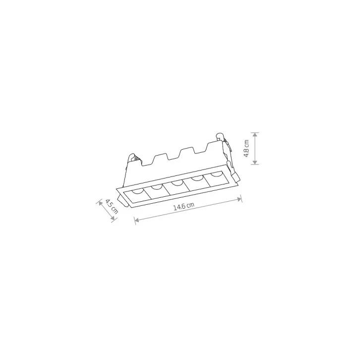 Встраиваемый светильник Nowodvorski Mini Led White/Black 10042
