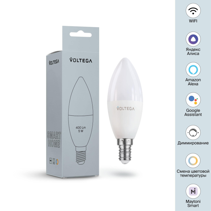 Светодиодная лампа Voltega Wi-Fi bulbs 2427