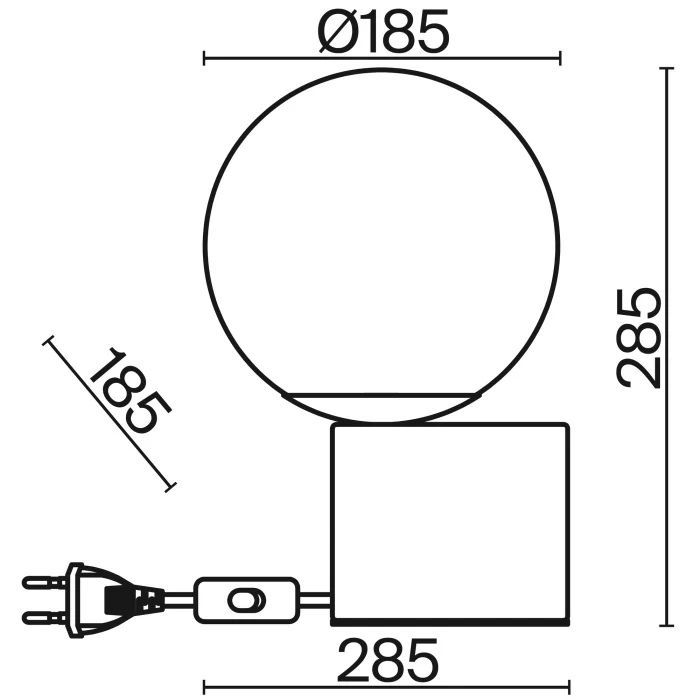 Настольная лампа Freya Barrel FR5286TL-01BS